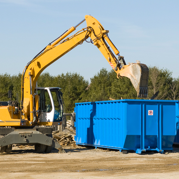 what size residential dumpster rentals are available in Kenosha County Wisconsin